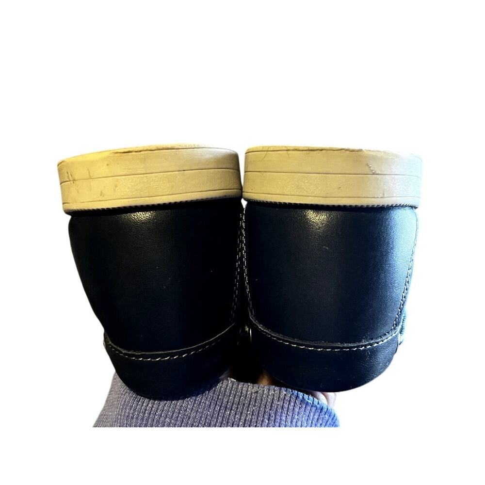Florsheim Kids Shoes Size 5.5 M Navy Blue Leather Slip On Style - Picture 8 of 9